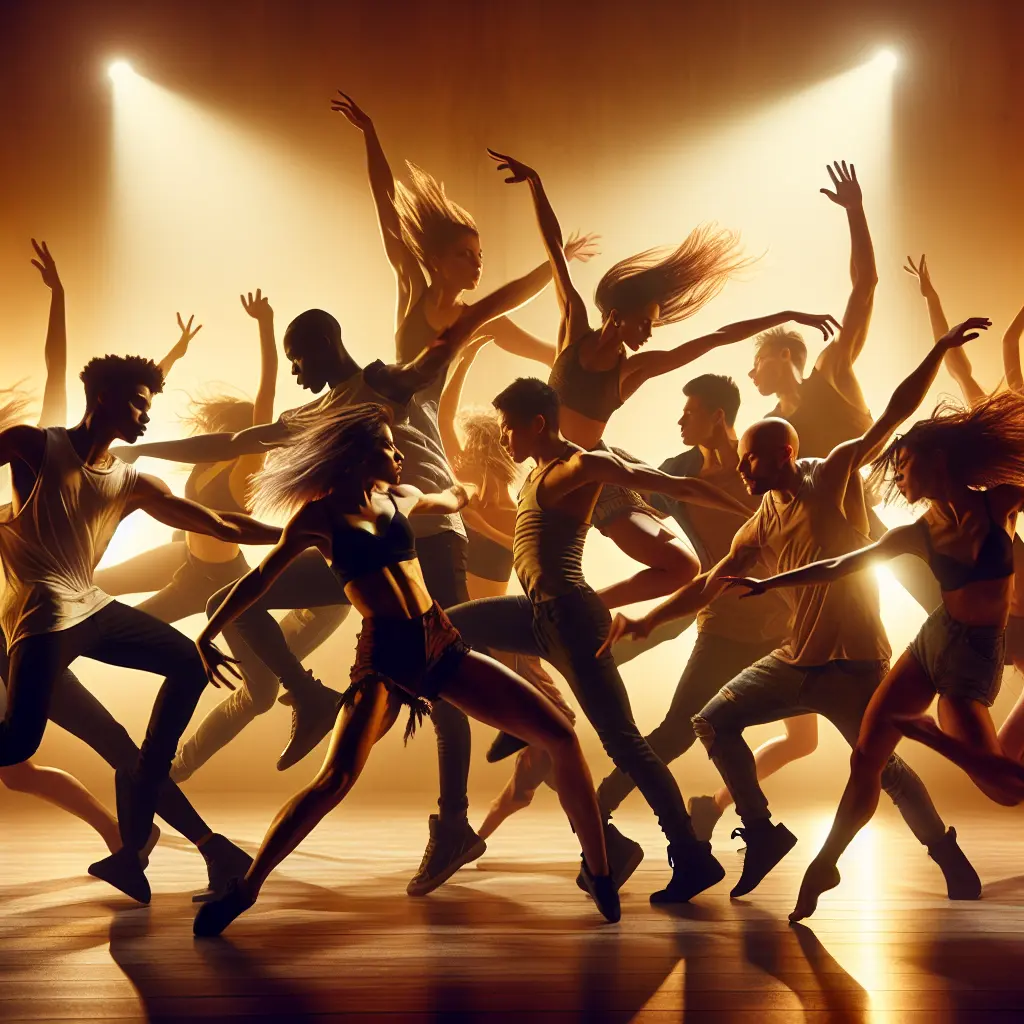 Cours de danse en groupe